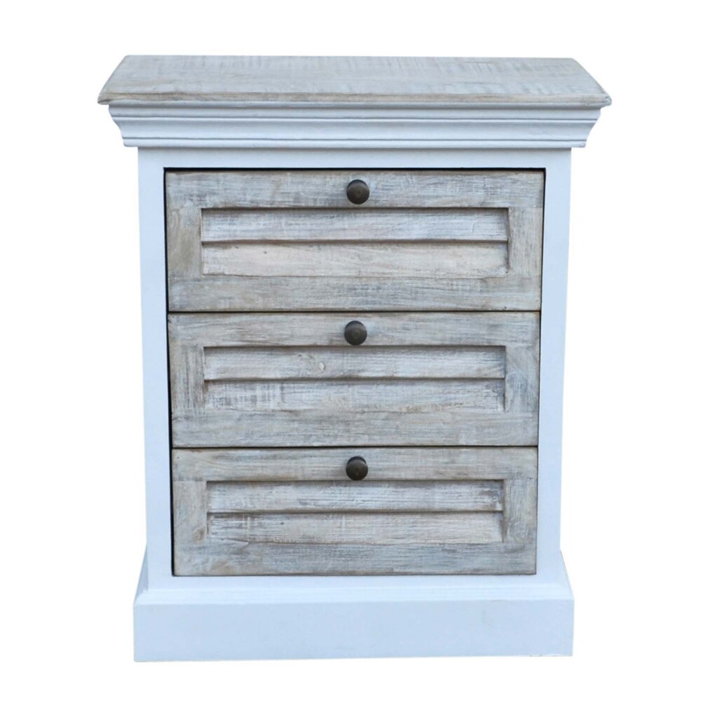 MESA DE LUZ 3C MADERA BLANCO EZIO