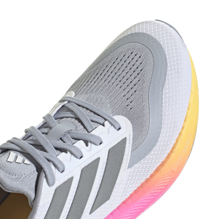 Championes Unisex Adidas Pureboost 5 Blanco - Gris - Plateado
