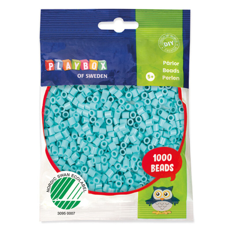 Cuentas para planchar 1.000 piezas Hama Beads Playbox Verde Agua Pastel