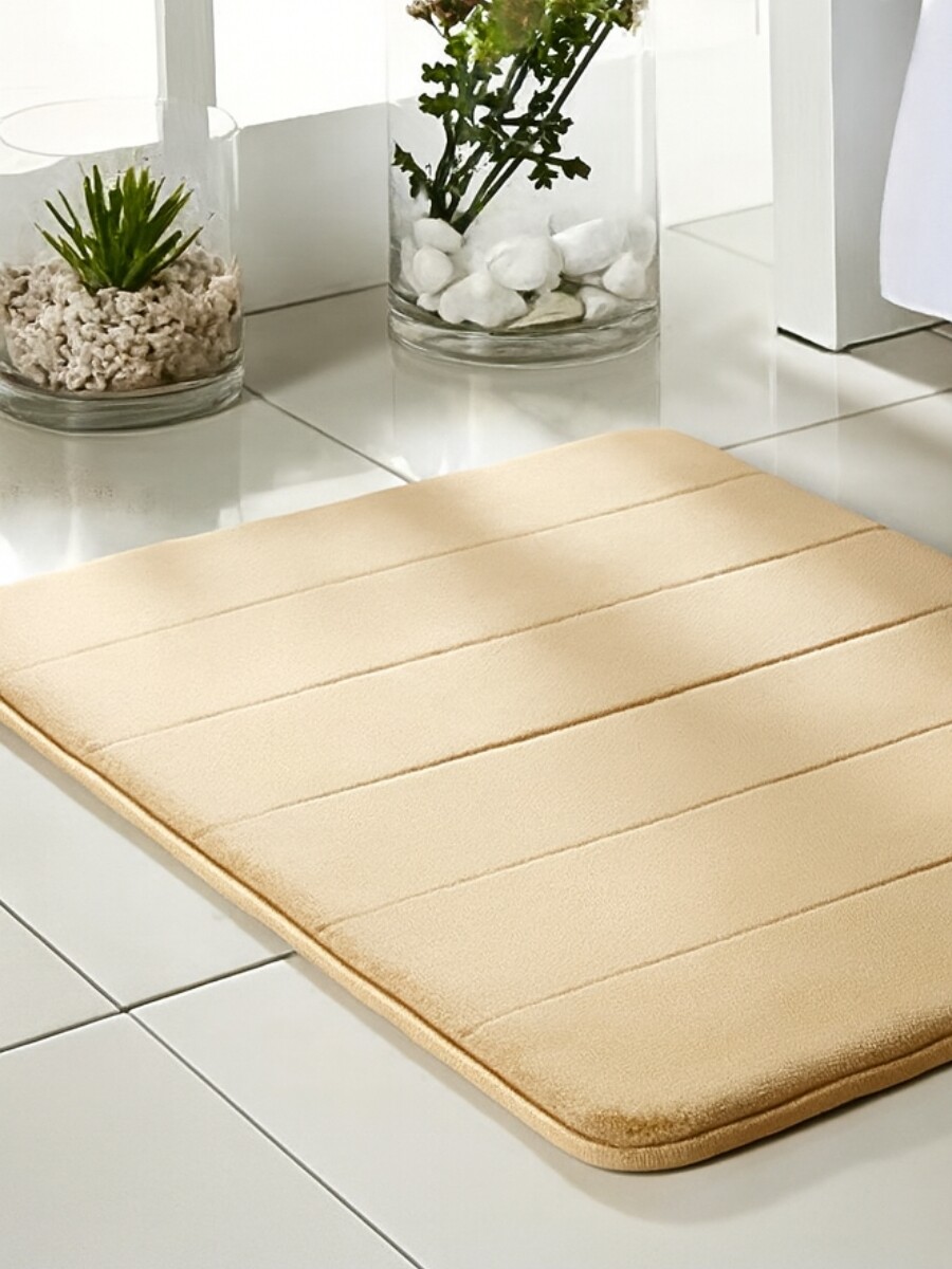 ALFOMBRAS DE BAÑO ACOLCHONADAS beige