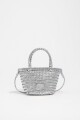 BOLSO MINI TRENZADA Plata