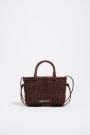 BOLSO MINI TRENZADA Marron