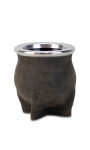 MATE DE CERÁMICA CHICO DELTA ENGRASADO GRIS