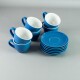Tazón 250ml c/ Plato 15cm Azul Choosing Tazón 250ml c/ Plato 15cm Azul Choosing