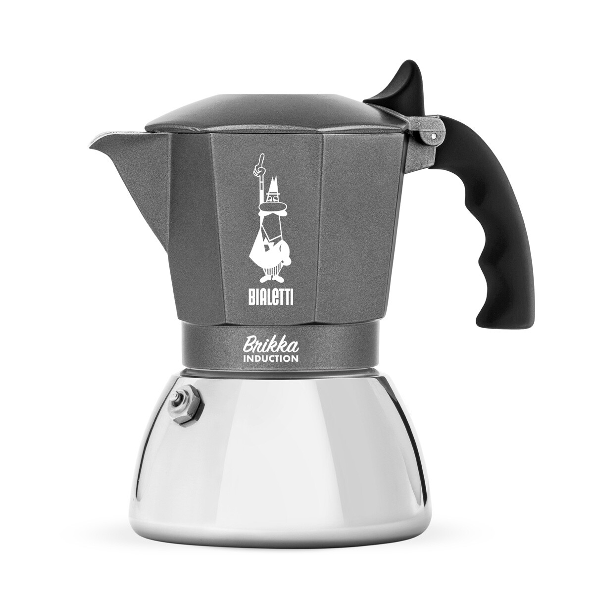 Cafetera Bialetti Brikka 2 Pocillos - GRIS 