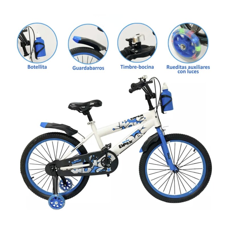 Bicicleta infantil Modelo Wow Rodado 12 Azul