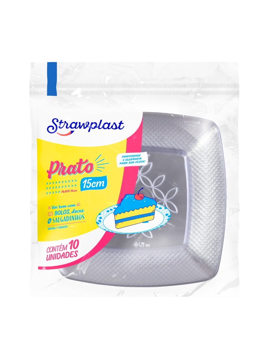 PLATOS CUADRADOS 15cm cristal