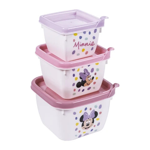 Pack x 3 Recipientes Minnie U