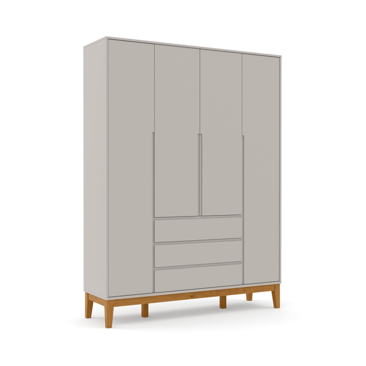 PLACARD - 4 PUERTAS MDF GRIS NEW FELICITAS KIDS 