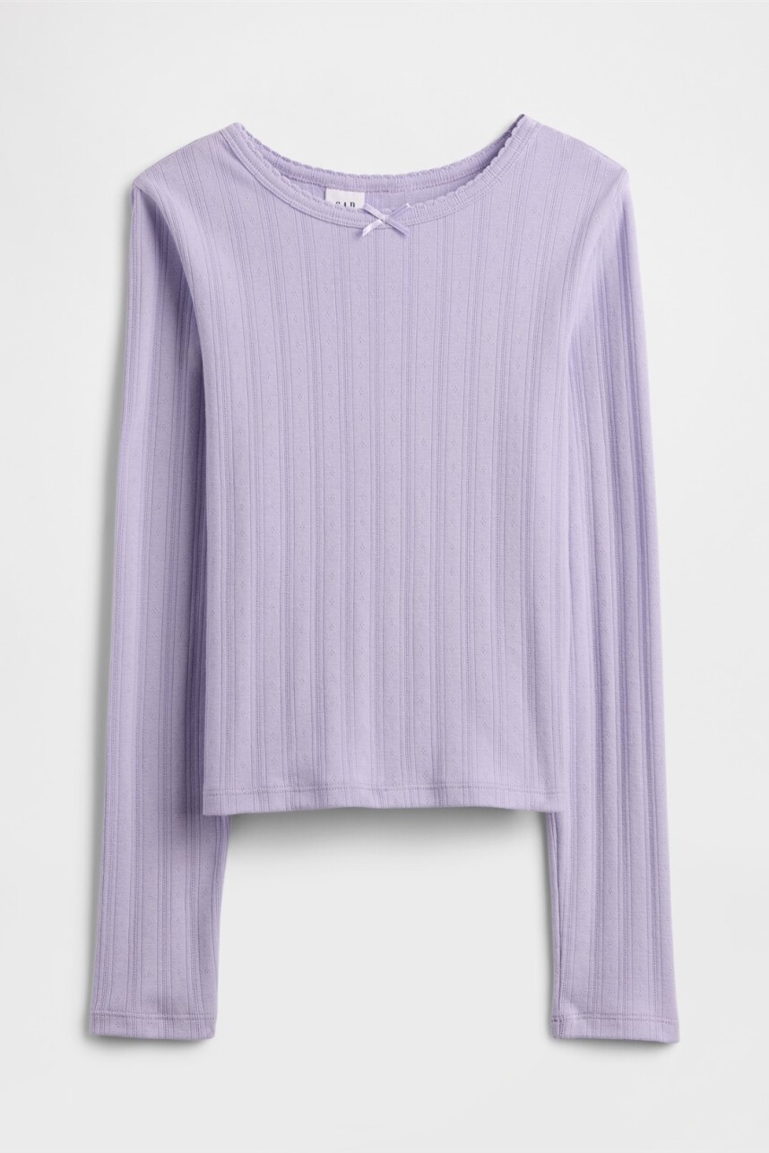 Remera Rib Niña Orchid