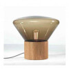 LAMPARA DE MESA ESCANDINAVA MADERA Y VIDRIO LAMPARA DE MESA ESCANDINAVA MADERA Y VIDRIO