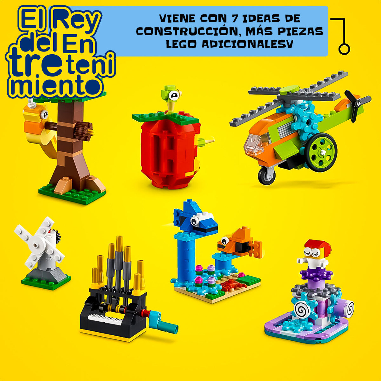 Lego Caja Creativa Classic Juego Encastre Colores - Bricks Creativos — El  Rey del entretenimiento
