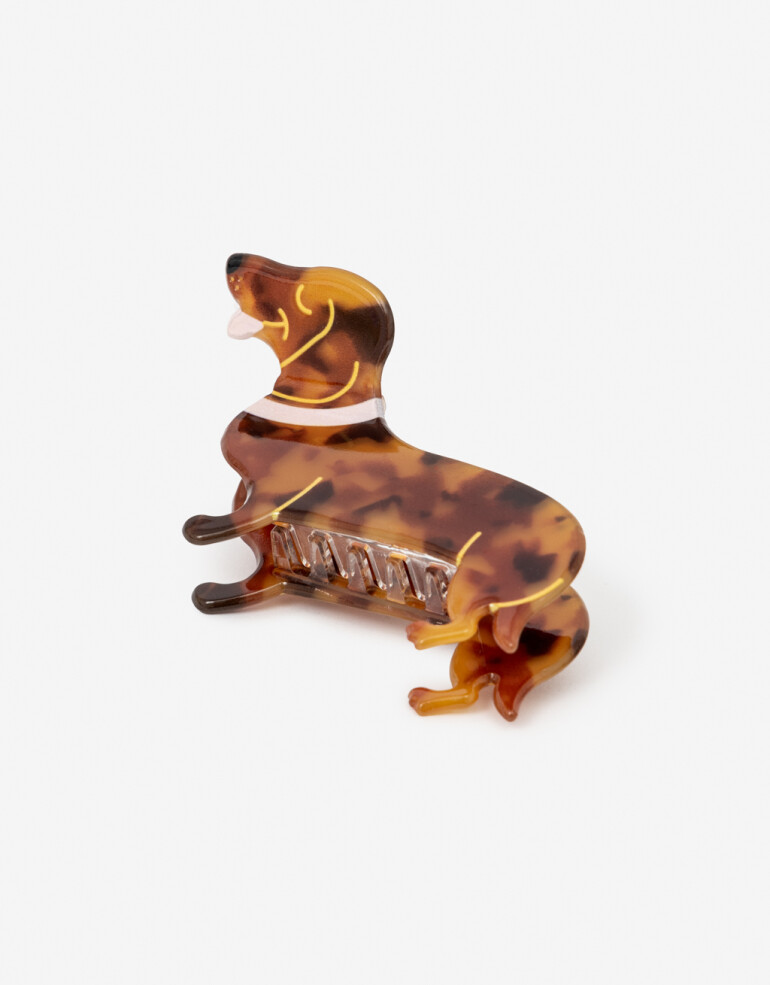 Broche Animales Broche De Perro Salchicha - Combinacion Tricolor