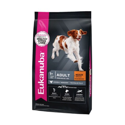 EUKANUBA ADULTO MEDIUM BREEDS 15KG Eukanuba Adulto Medium Breeds 15kg