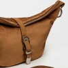Bolso Bambu en cuero gamuza Cuoio