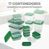 Recipientes Organizadores Set Juego X 17 Unidades Contenedores Tarros Hermeticos Frascos Cocina Imback Recipientes Organizadores Set Juego X 17 Unidades Contenedores Tarros Hermeticos Frascos Cocina Imback