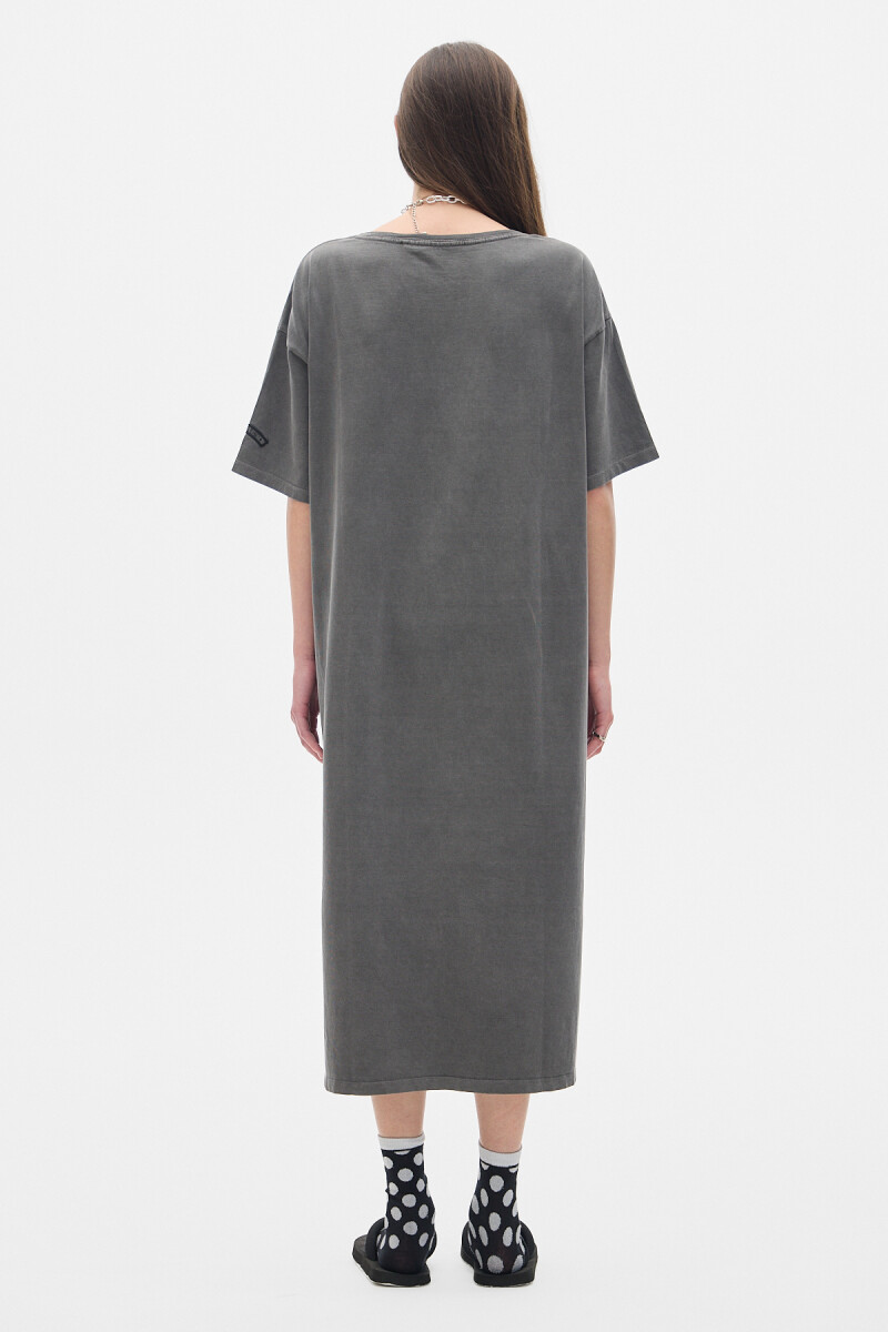 Vestido Pad Cotton Grey