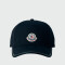 MONCLER - Gorra de Baseball Negro