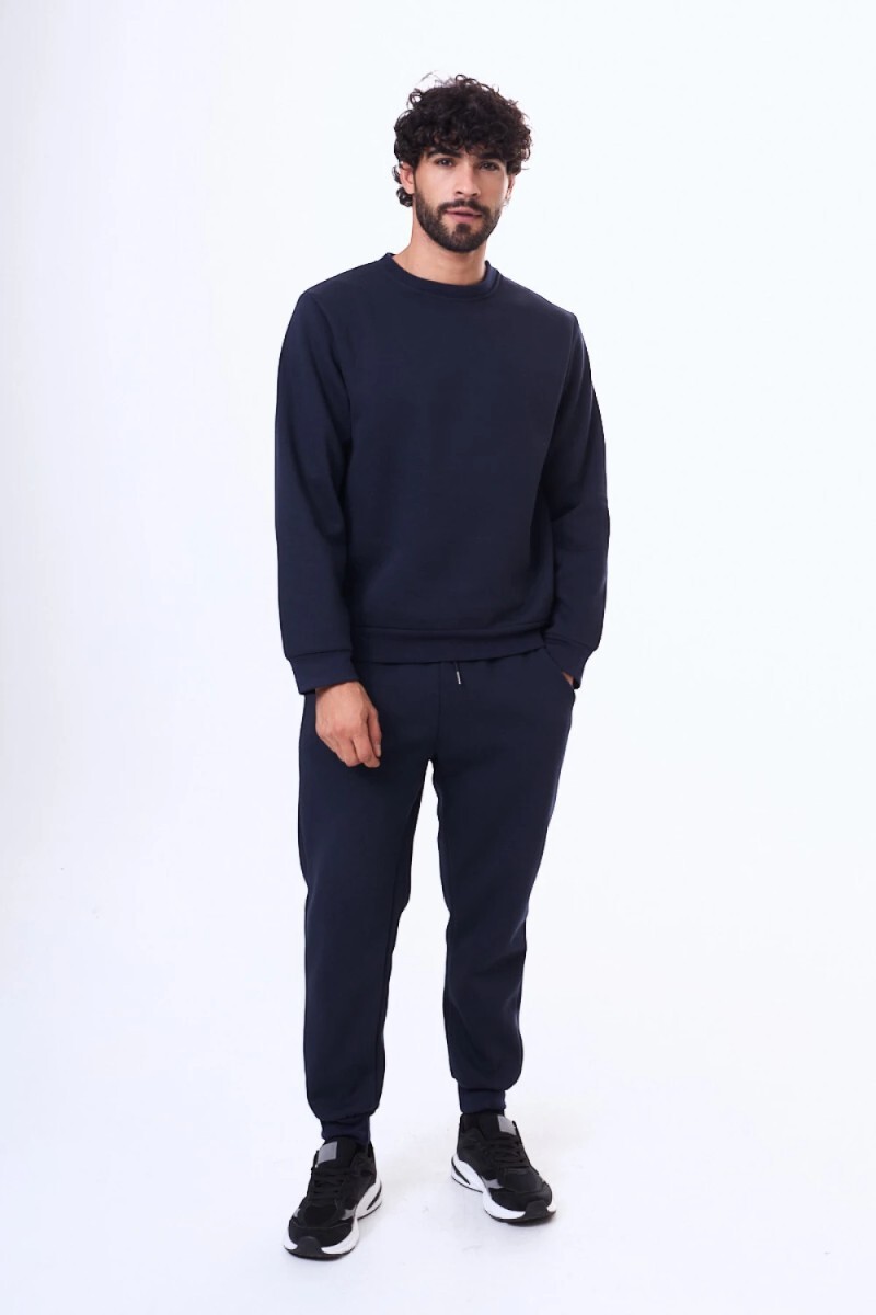 Pantalon de felpa Campana Azul