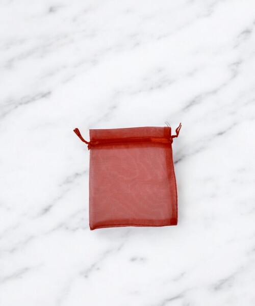 Bolsa organza 8x11 cm. ROJO