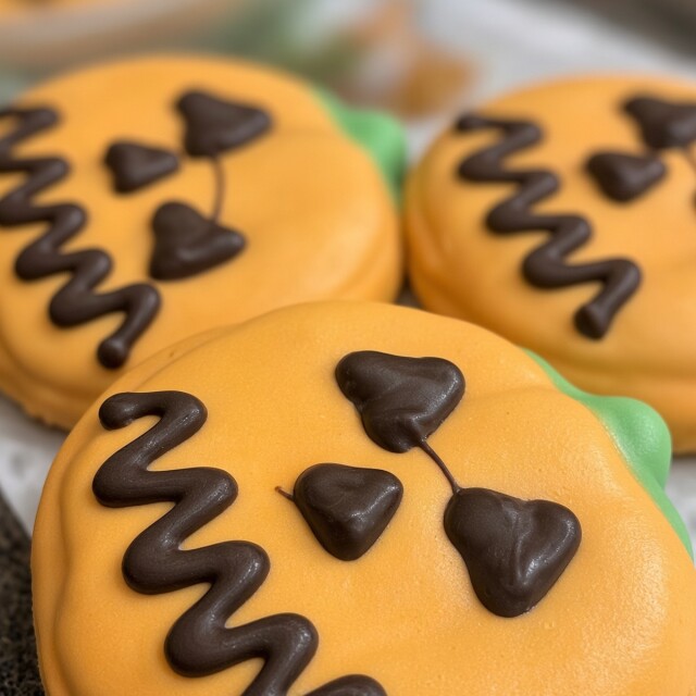 Galletas Halloween con forma de Calabaza Galletas Halloween con forma de Calabaza
