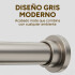 Barrote Extensible Para Cortina Metal 91-137Cm Con Punteros Color Gris