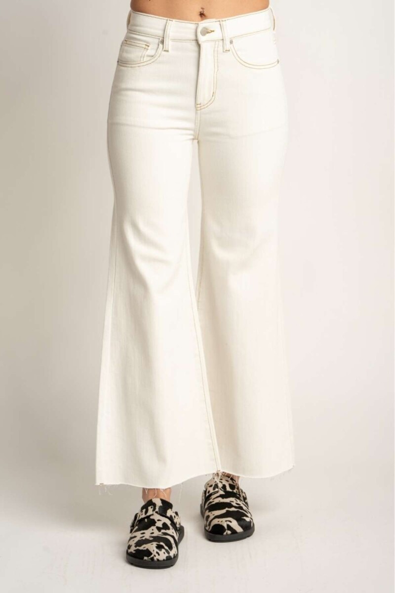 Jean Flared Wide Leg - Nacar 