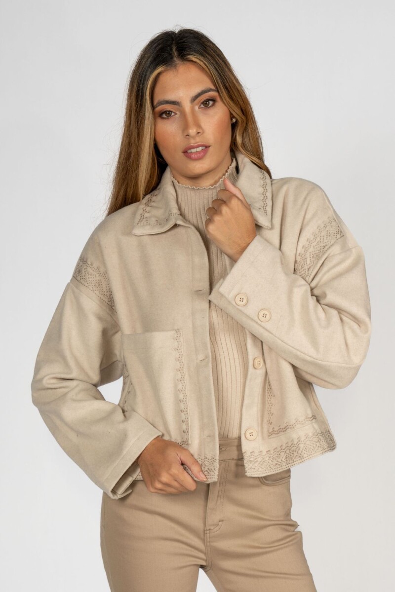 Sobrecamisa Linen Beige