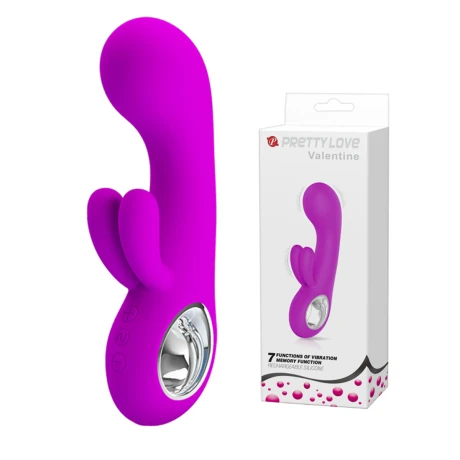 Vibrador Con Doble Estimulación Pretty Love Valentine Vibrador Con Doble Estimulación Pretty Love Valentine