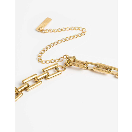 Collares Cortos Metal Dorado