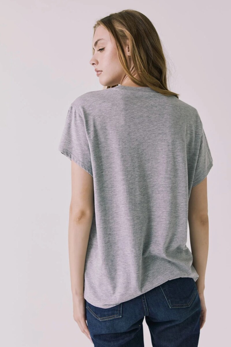 REMERA WOODSTOCK 1969 Gris