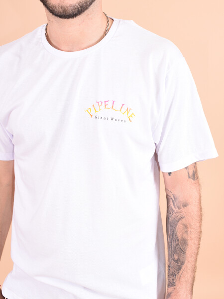 REMERA PIPELINE BLANCO