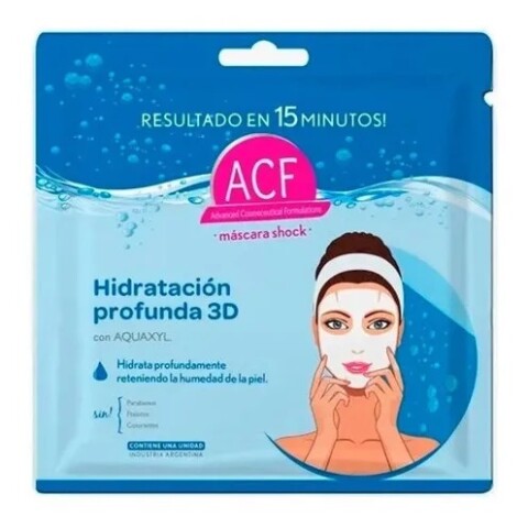 Máscara Facial ACF Hidratación profunda 3D x 10 ml Máscara Facial ACF Hidratación profunda 3D x 10 ml
