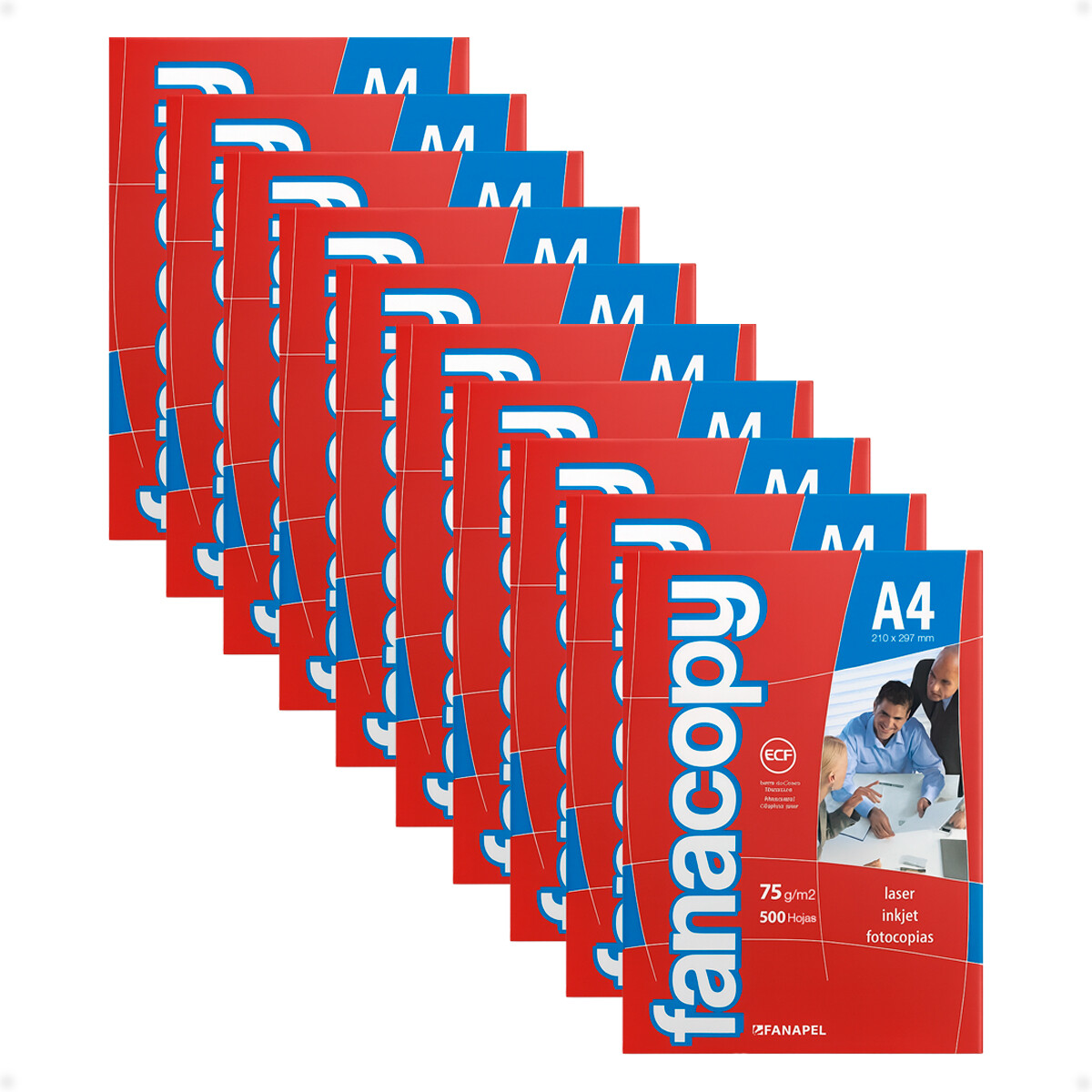 Hojas Fanacopy X10 Resma 