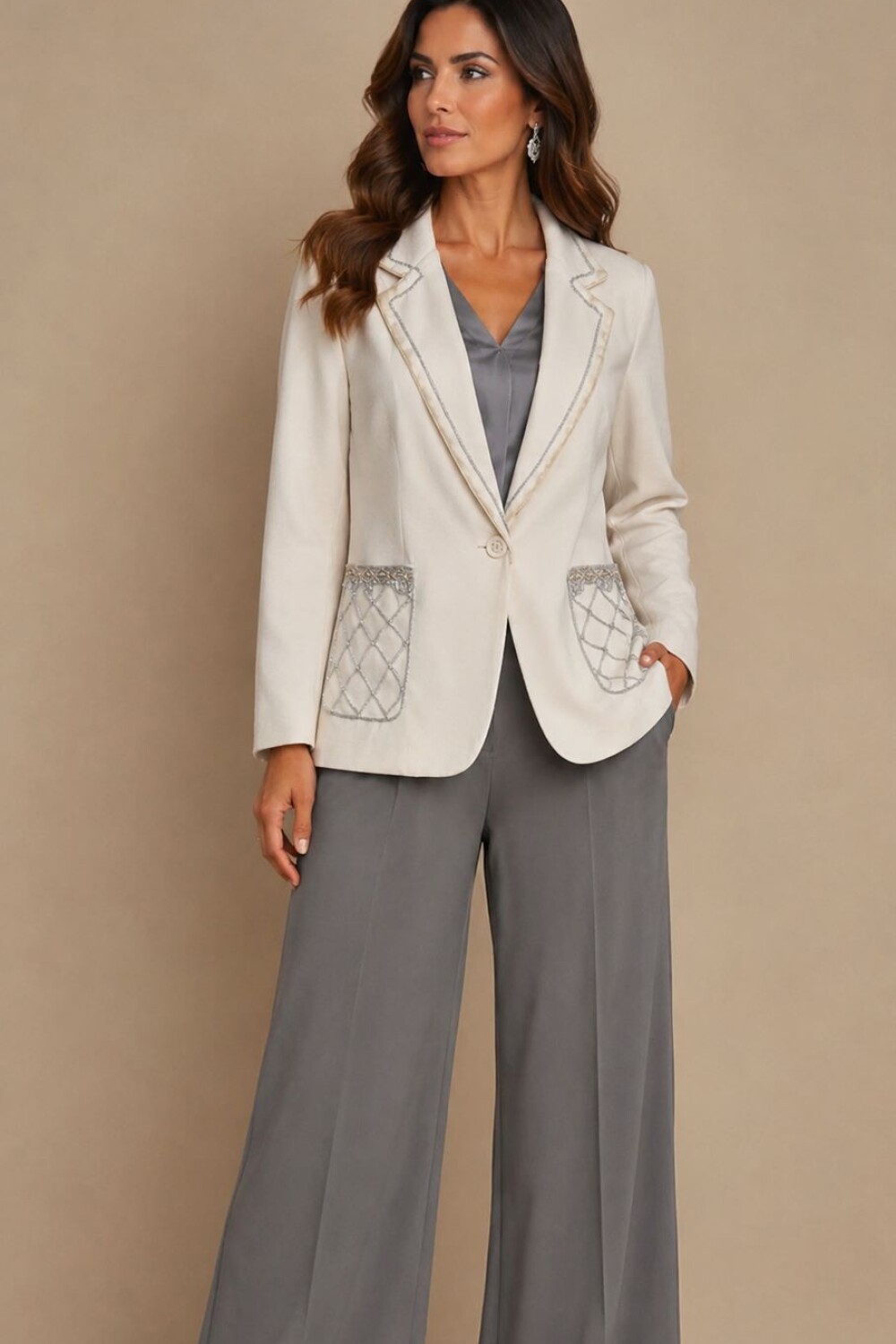 BLAZER FELICIA Marfil