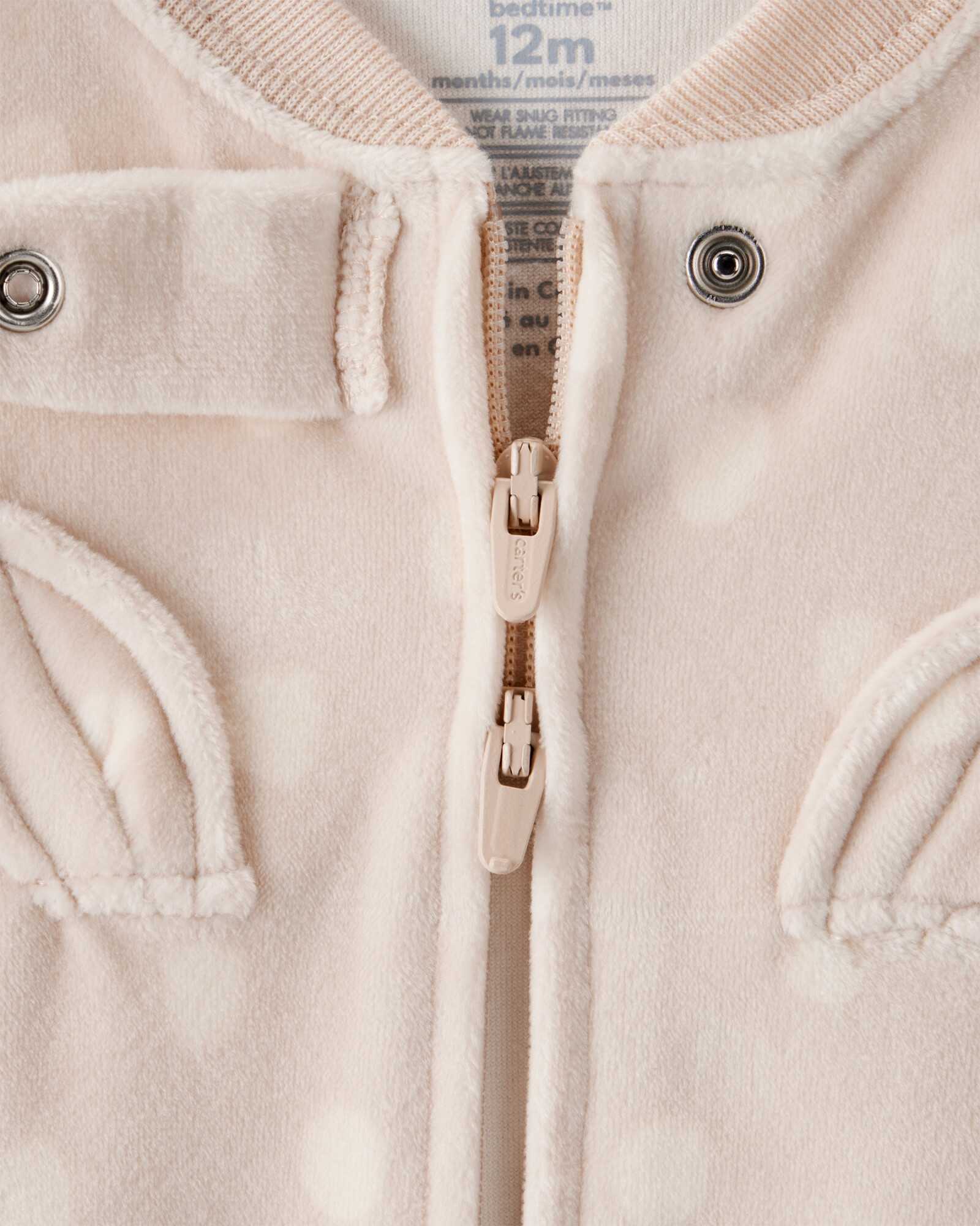 Pijama una pieza de DreamPlush, con pie, estampa ciervo Sin color