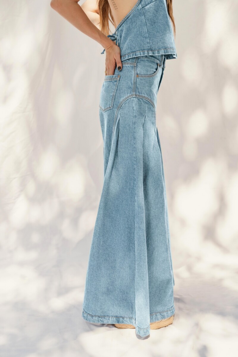 PANTALÓN KAIA ICE BLUE DENIM PANTALÓN KAIA ICE BLUE DENIM