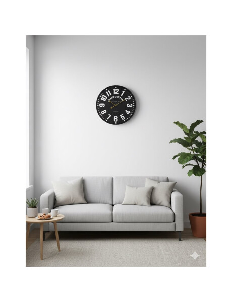 RELOJ DE PARED METAL 71.5X71.5X3.5 CM NUMEROS BLANCOS RELOJ DE PARED METAL 71.5X71.5X3.5 CM NUMEROS BLANCOS