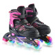 Rollers Patines Ajustables Con Luces Infantil talle M Rollers Patines Ajustables Con Luces Infantil Talle M