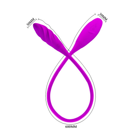 Huevo Vibrador Usb Con Doble Punta Snaky Vibe Huevo Vibrador Usb Con Doble Punta Snaky Vibe