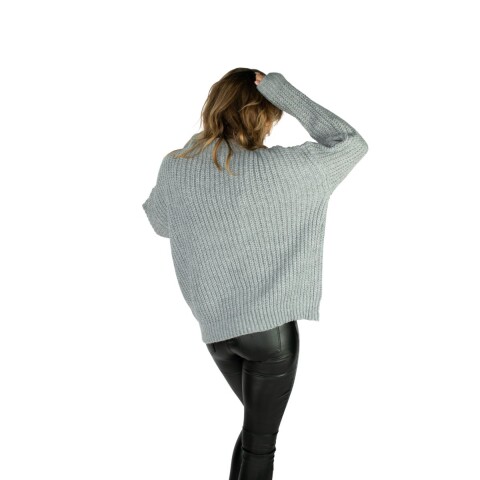 SWEATER CON CUELLO M-L GREY