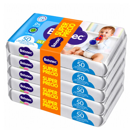 Pack Toallitas Húmedas Babysec Ultra Fresh 250 Unidades Pack Toallitas Húmedas Babysec Ultra Fresh 250 Unidades