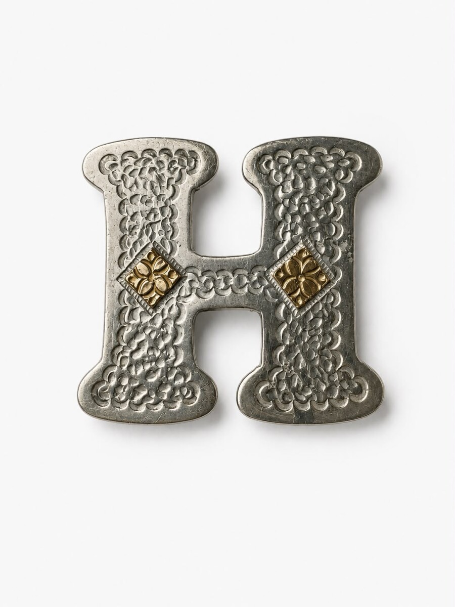 Letras Plata y Oro - H 