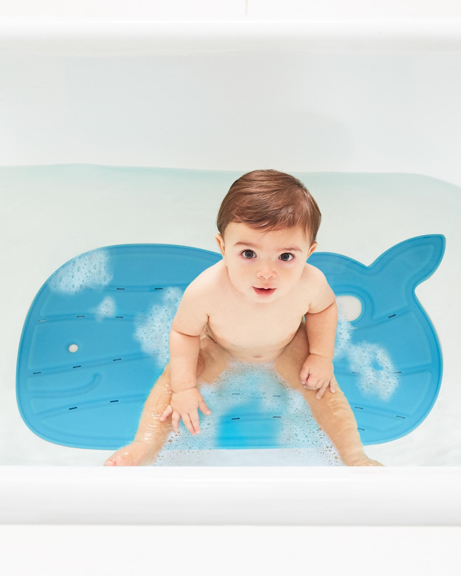 Alfombra Para Bañito De Bebé Azul 0