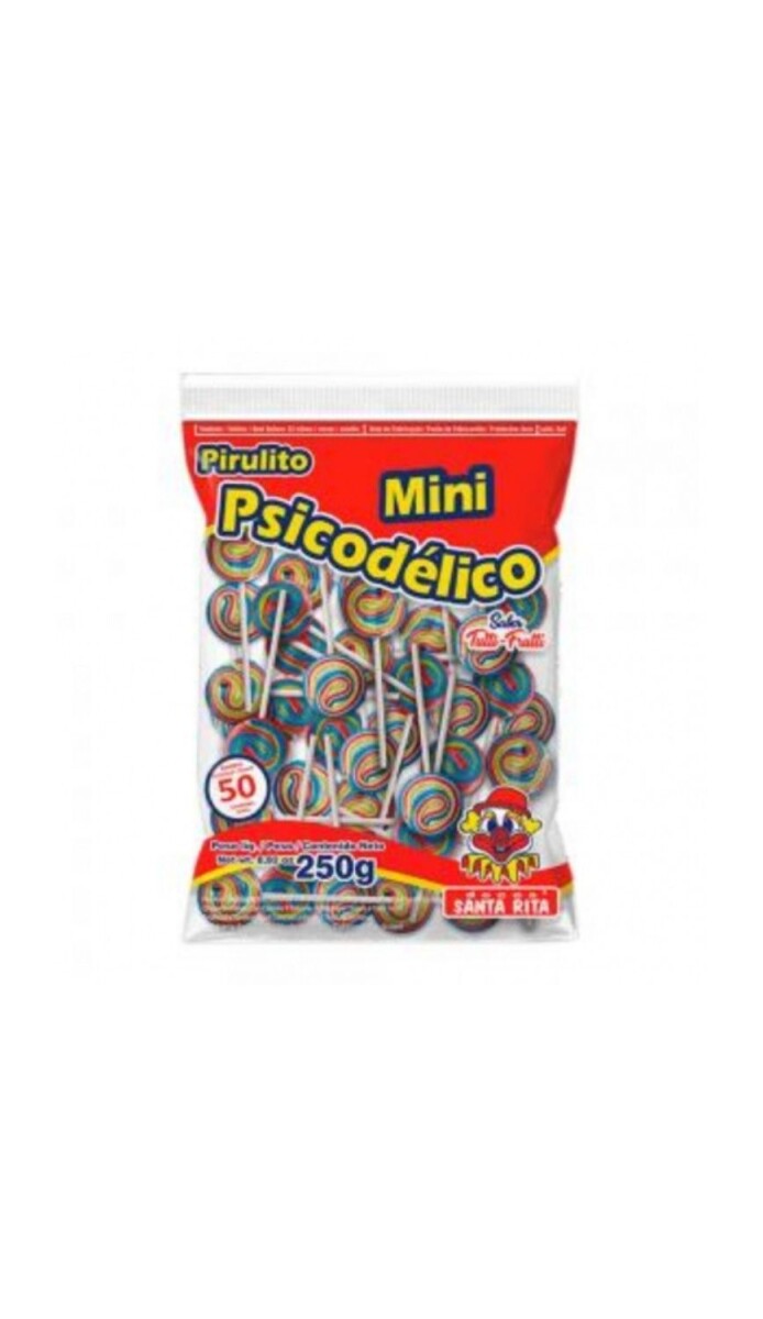CHUPETIN PALETA PSICODELICO BOLSA 50PCS 250GRS 