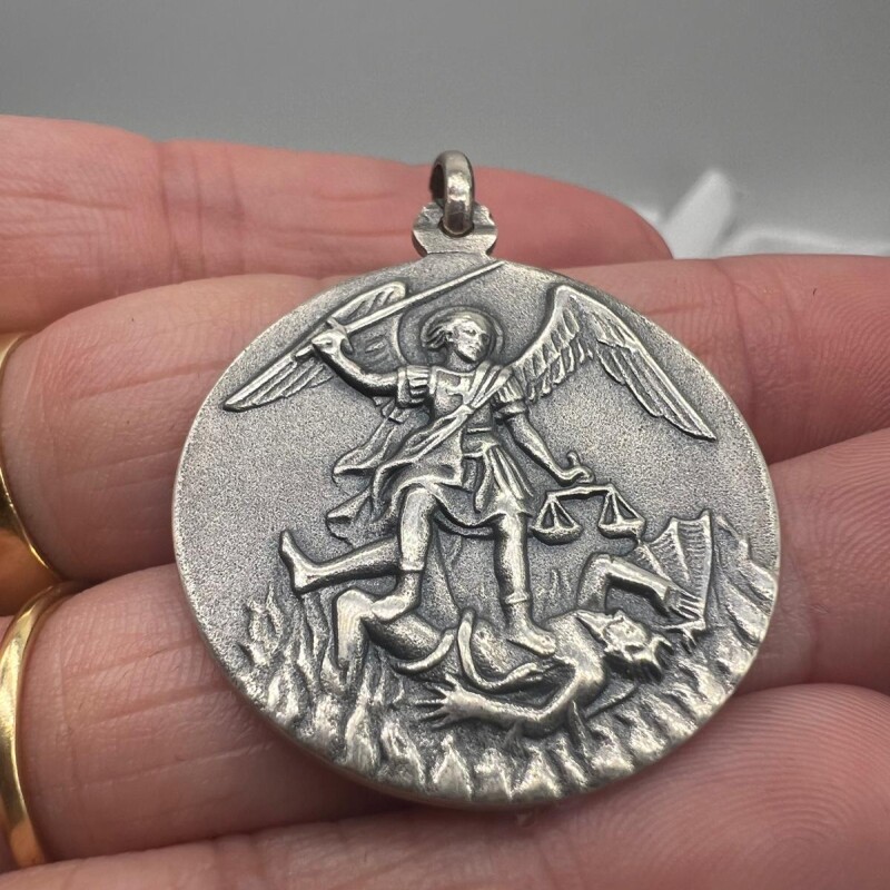 Medalla Arcángel Miguel religioso Medalla Arcángel Miguel religioso