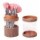 Set 7 Brochas Pinceles Maquillaje con Estuche Almacenamiento Rosado