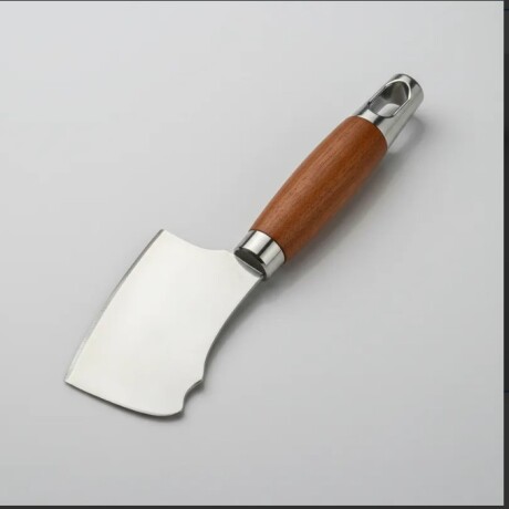 Cuchillo Tipo Hacha de Cocina de Acero Inoxidable con Mango de Madera Cuchillo Tipo Hacha de Cocina de Acero Inoxidable con Mango de Madera