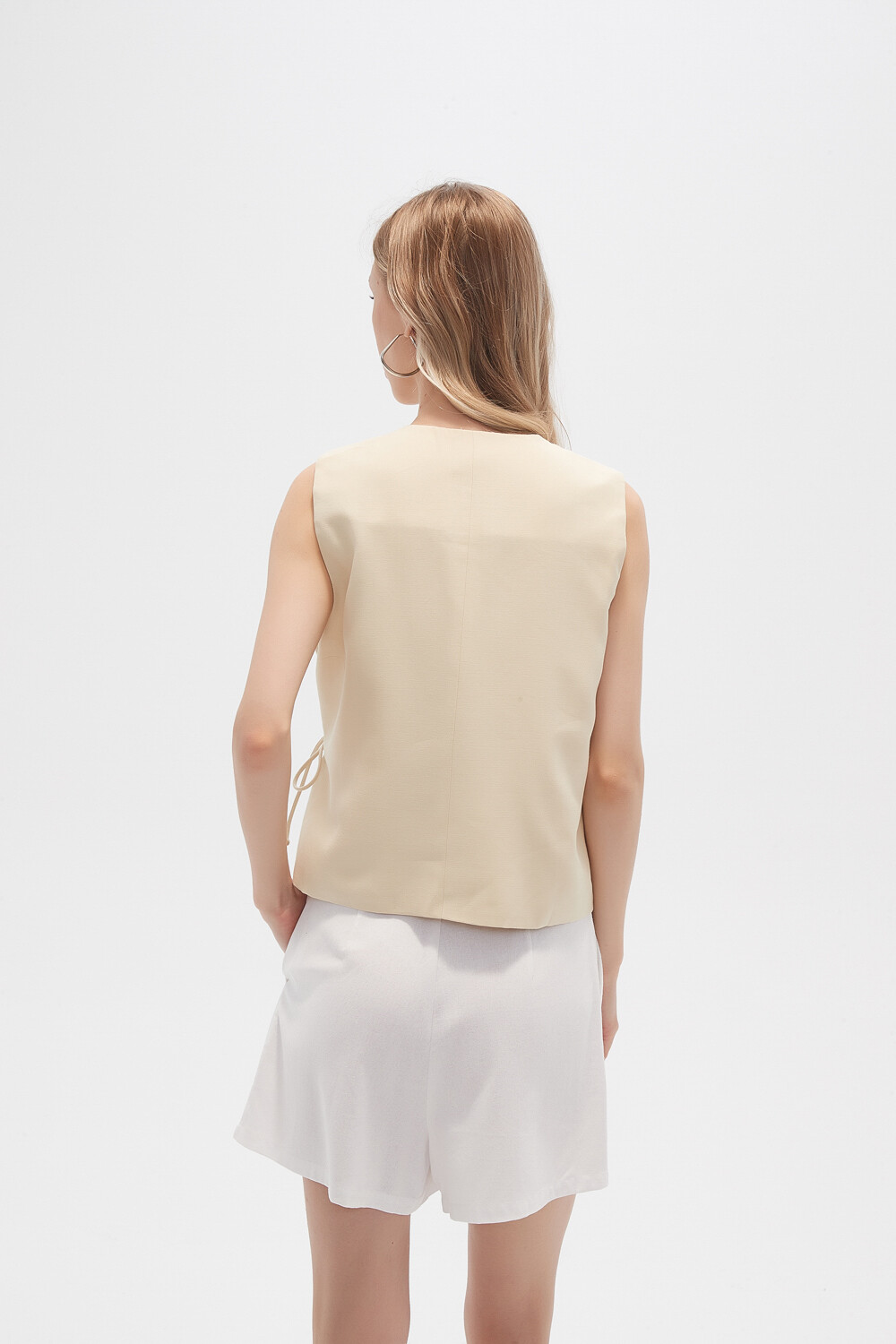 Chaleco Fusta Amarillo Palido