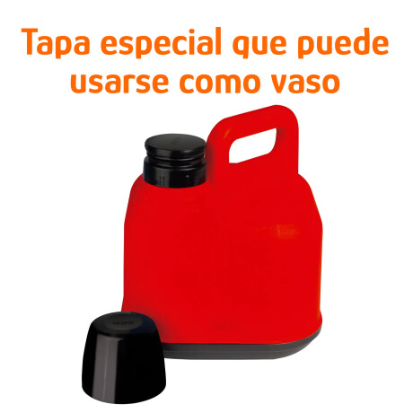 Bidón Térmico 3L Frio/Calor Tapa Manija Reforzada Portátil Rojo